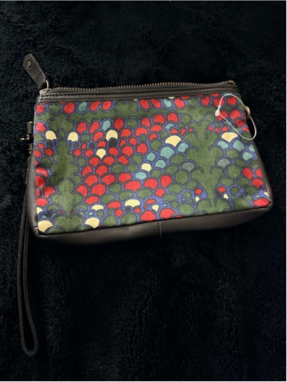 Sanaa Hyder Y2K Denim Leather Clutch ZH Collection Wristlet Retired NWOT - Picture 3 of 13